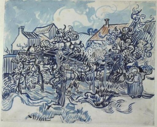 Van Gogh Old Vineyard With Peasant Woman